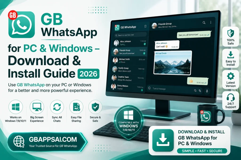 GB WhatsApp Download For PCWindows